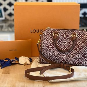 Louis Vuitton Burgundy Since 1854 Speedy 25
